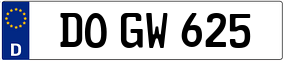 Trailer License Plate